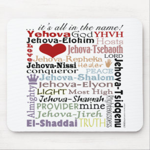 Names of God-Subway Art Mouse Mat