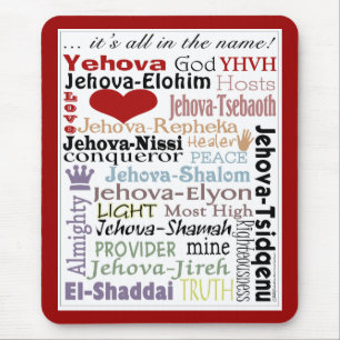 Names of God-Subway Art Mouse Mat