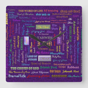 names of God wall clock