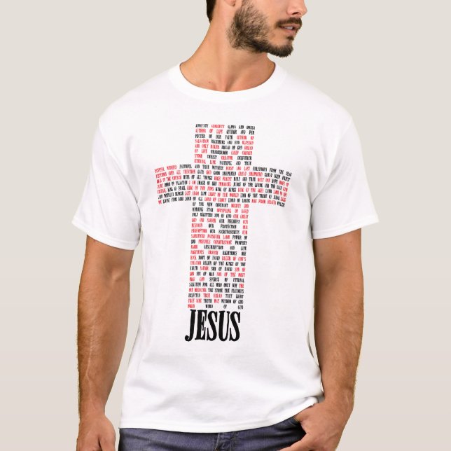 Names of Jesus Cross T-Shirt (Front)