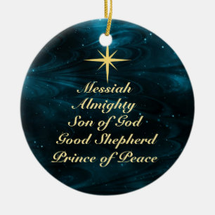 Names of Jesus - Customised Christmas Ornament