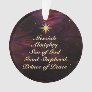 Names of Jesus - Customised Christmas Ornament