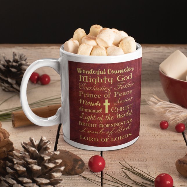 Names of Jesus Red Personalised Mug (Creator Uploaded)
