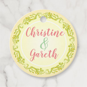 Names of the Happy Couple Favour Tags