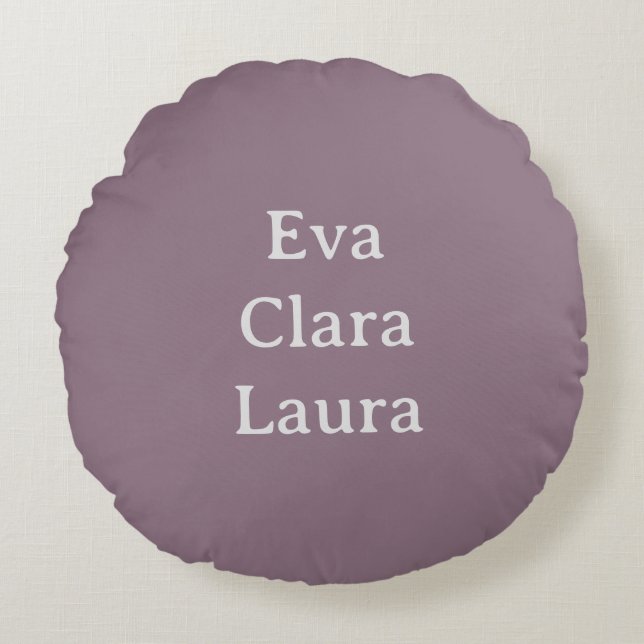 Names  round cushion (Front)