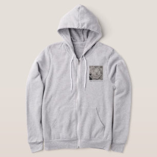namesake magnolia, flowers, fabric, cotton, & hand hoodie