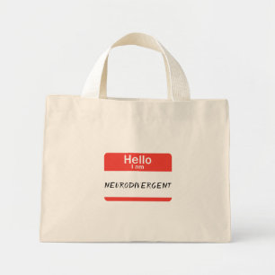 Nametag Neurodivergent Mini Tote Bag