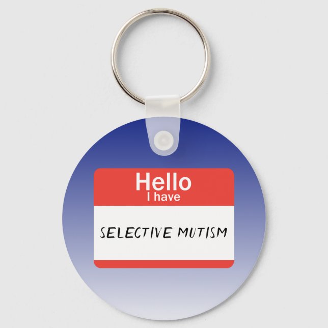Nametag Selective Mutism Key Ring (Front)