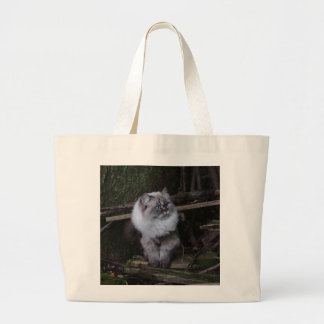 Nami the cat large tote bag