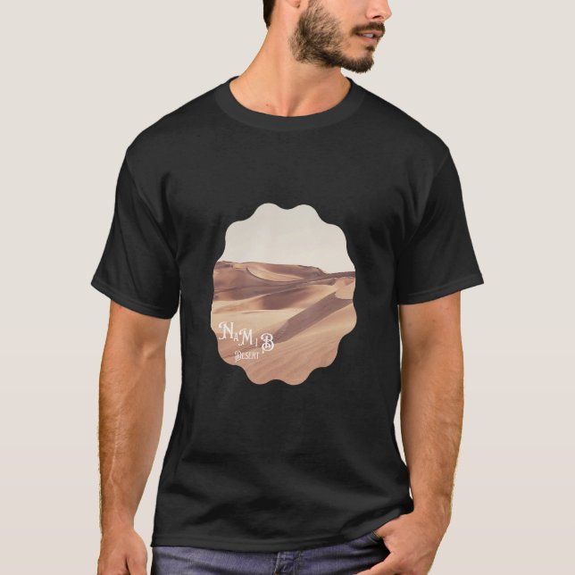 Namib Desert  Retro Style Quiet Place T-Shirt (Front)