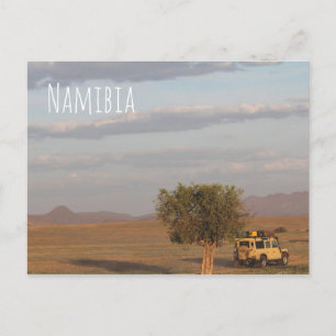 Namibia Africa 4x4 Car Landscape Nature Postcard