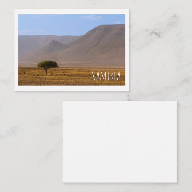 Namibia Africa Desert Scenery Landscape Nature Enclosure Card (Front/Back)