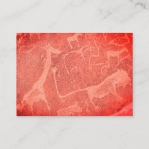 Namibia Africa Rock Art Painting Animals Enclosure Card