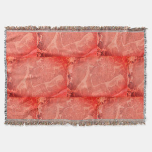 Namibia Africa Rock Art Painting Throw Blanket