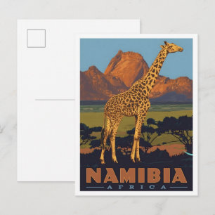 Namibia Africa Vintage Travel Postcard