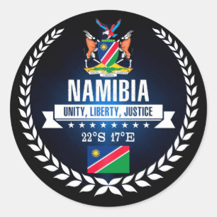 Namibia Classic Round Sticker