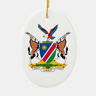 Namibia Coat of Arms Ceramic Tree Decoration