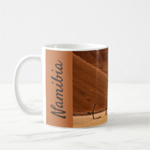 Namibia Dead Vlei dunes photo with text Coffee Mug