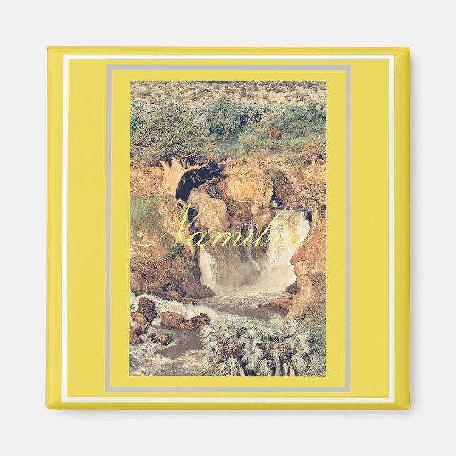 Namibia Epupa Falls Landscape Nature Magnet (Front)