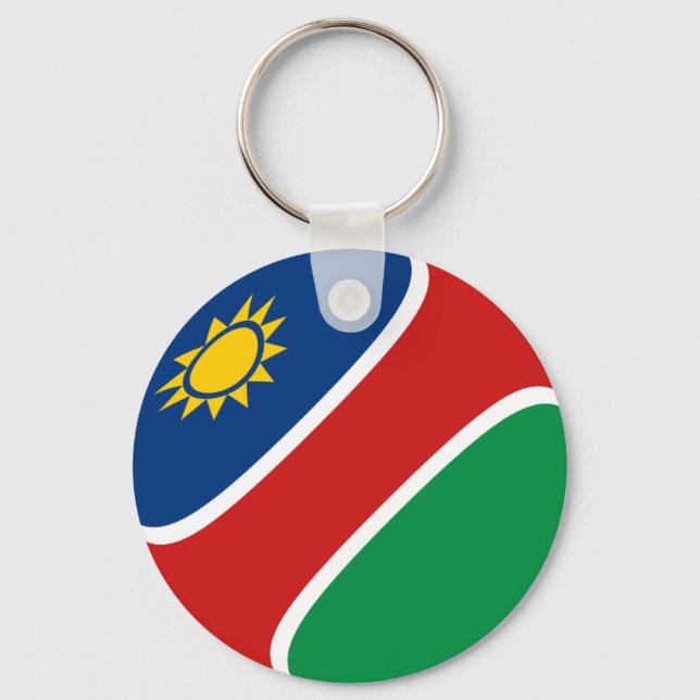 Namibia Fisheye Flag Keychain (Front)