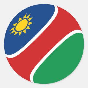 Namibia Fisheye Flag Sticker