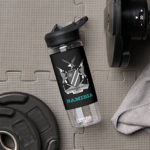 Namibia Fitness & Namibian coat of arms / flag Water Bottle