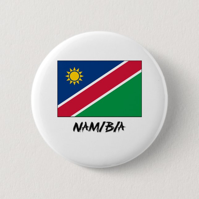 Namibia Flag 6 Cm Round Badge (Front)