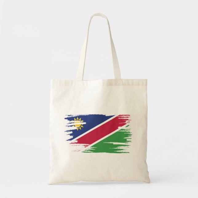 Namibia Flag Brush Art Tote Bag (Front)