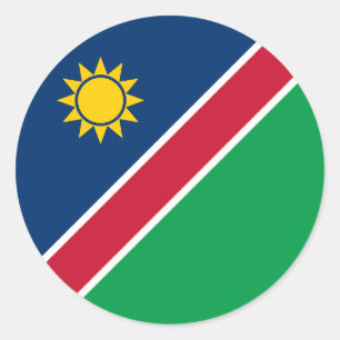 Namibia Flag Classic Round Sticker