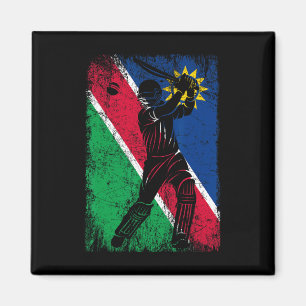 Namibia Flag Cricket Jersey Fan Player Coach Magnet