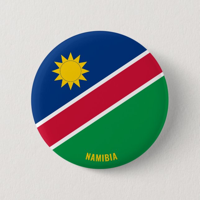 Namibia Flag Cute Patriotic 6 Cm Round Badge (Front)