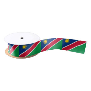Namibia flag Namibian  Satin Ribbon