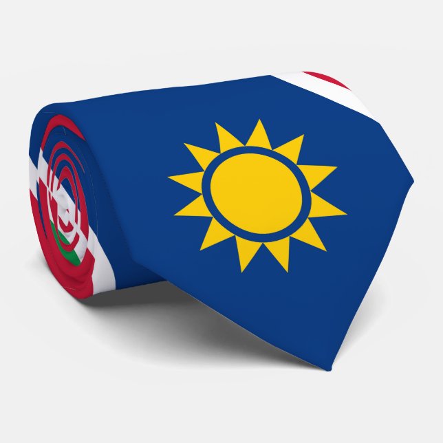 Namibia flag Namibian  Tie (Rolled)