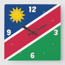 Namibia Flag Red Blue Green White Numbers Patriot
