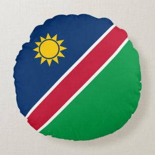 Namibia Flag Round Cushion