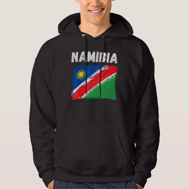 Namibia Flag Souvenir Hiking Holiday 2022 Hoodie (Front)