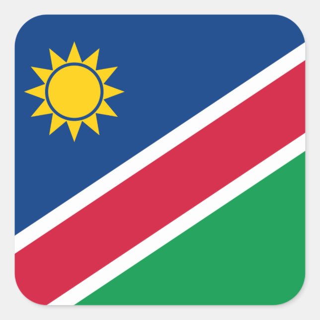 Namibia Flag Square Sticker (Front)
