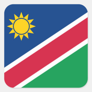 Namibia Flag Square Sticker