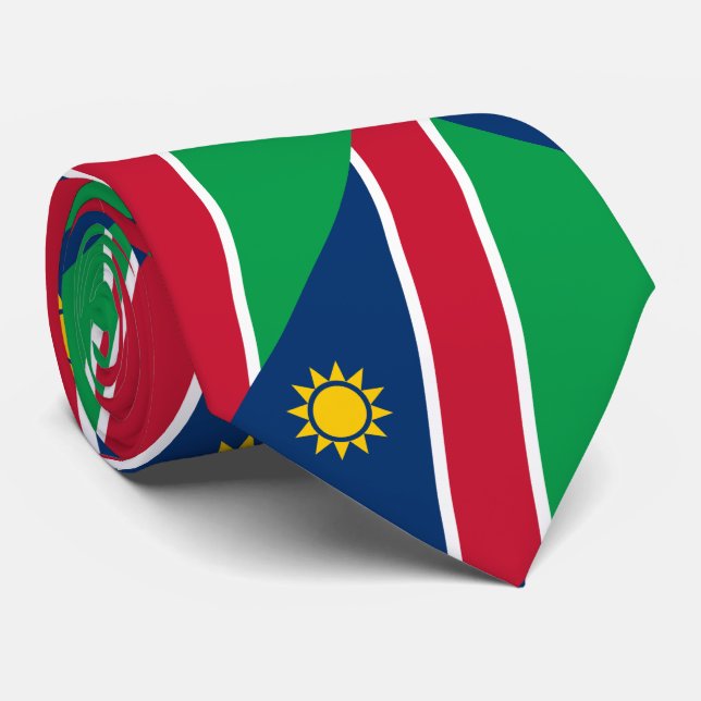 Namibia Flag Tie (Rolled)