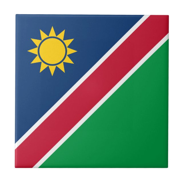 Namibia Flag Tile (Front)