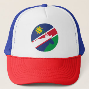 Namibia Gemsbok Namibian National Animal Flag Trucker Hat