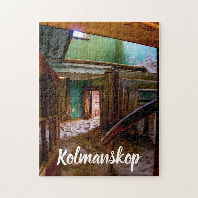 Namibia Kolmanskop House Dune Landscape Ghost Town Jigsaw Puzzle (Vertical)