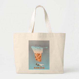 Namibia map large tote bag