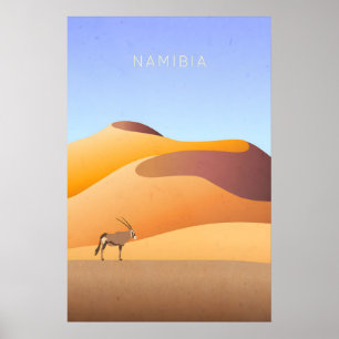 Namibia Minimal Travel Poster