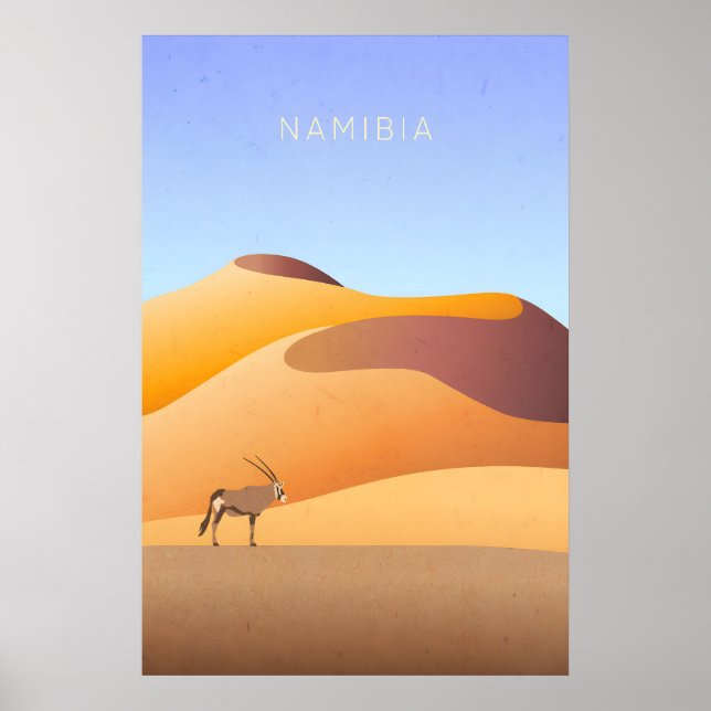Namibia Minimal Travel Poster (Front)