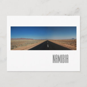 Namibia Namib Desert Road Landscape Nature Postcard