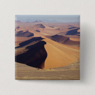 Namibia, Namib-Naukluft Park. Aerial view of 15 Cm Square Badge