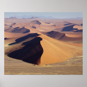 Namibia, Namib-Naukluft Park. Aerial view of Poster