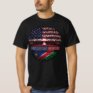 Namibia Namibian American USA Tree Roots Flag T-Shirt