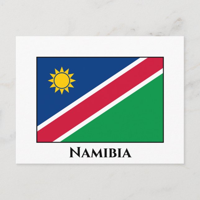 Namibia (Namibian) Flag Postcard (Front)
